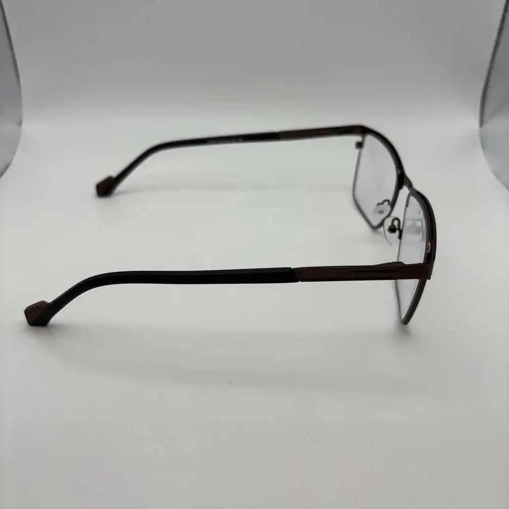 Greg Italy Design 8706 Size 53-18-140 Eyeglasses Frame Brown
